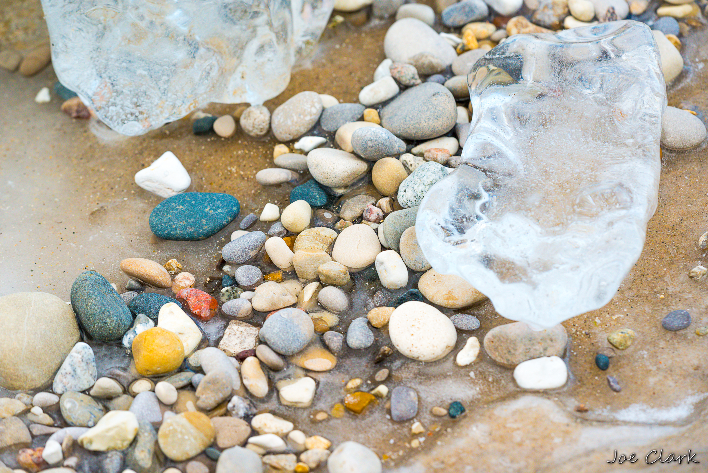 Ice and Pebbles by Joe Clark American landscape Photographer