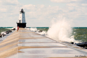 Ludington Breakwall by Joe Clark American landscape Photographer