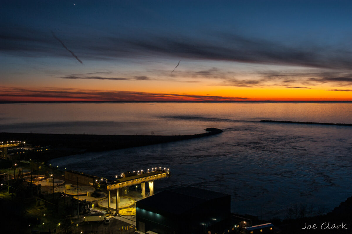 Pump storage facility in Ludington. by Joe Clark American landscape Photographer